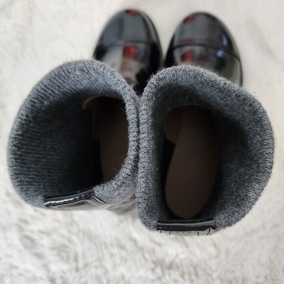 NEW J. Crew Black Rib Cuff Boots Italian Leather - Picture 4 of 9